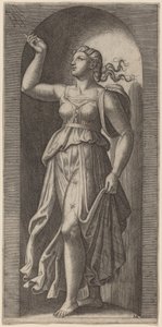 信仰 作： Marcantonio Raimondi after Raphael