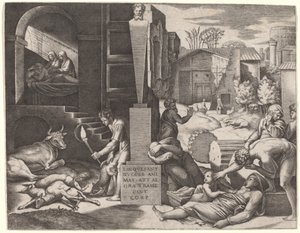 イル・モルベット (ペスト) 作： Marcantonio Raimondi after Raphael