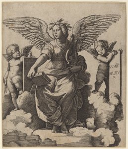 詩 作： Marcantonio Raimondi after Raphael