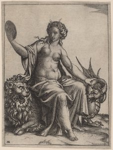 慎重 作： Marcantonio Raimondi possibly after Raphael