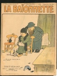 La Baionnette "の表紙、風刺的なカラーリング