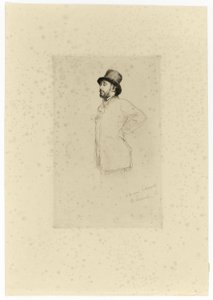 エドガー・ドガ 立っている 作： Marcellin Gilbert Desboutin