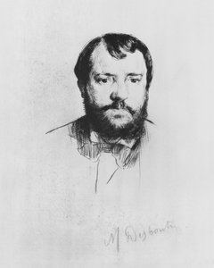 アーネスト・ホシェデ、1875（ドライポイントでエッチング）