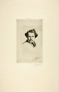 アルフレッド・カダールの肖像、1875 作： Marcellin Gilbert Desboutin