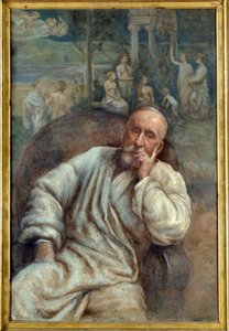 画家ピエール・セシル・ピュヴィス・ド・シャヴァンヌ（1824-1898）の肖像 マーセリン・ジルベール・デスブータン（1823-1902）の絵画 19世紀 アミアン、ピカルディ美術館 - 画家ピエール・セシル・ピュヴィス・ド・シャヴァンヌ（1824-1898）の肖像。マーセラン・ジによる絵画