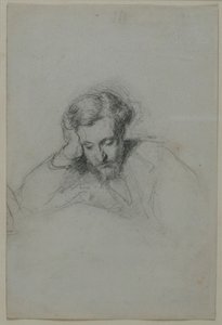 詩人ハインリッヒ・ハイネの肖像 1797-1856, 1853 作： Marcellin Gilbert Desboutins