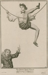バーソロミューフェア、ロンドン：有名なオランダ人女性、1687 作： Marcellus the Elder Laroon
