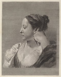プロフィールの若い女性 作： Marco Alvise Pitteri after Giovanni Battista Piazzetta