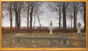 3月の雨の後のトリノ王立庭園 作： Marco Calderini