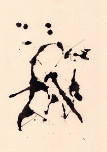 Blot, 2018（紙にインク）