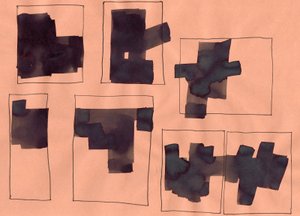無題、2014年（紙に黒鉛とインク）
