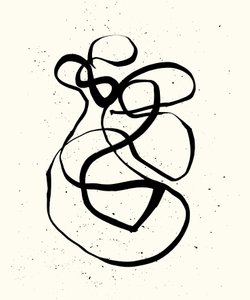 Vibration_03, 2023（紙にインク）
