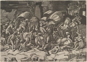 カットラスとの戦い、ca。 1515-27。 作： Marco Dente