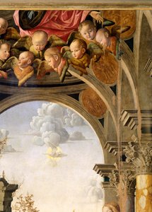 マルコ・パルメッツァーノ（1460年頃～1539年頃）作「天使、受胎告知より」の詳細 作： Marco Palmezzano