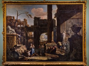 遺跡と人物による視点 作： Marco & Sebastiano (1659 1734) Ricci