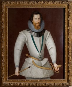 第 2 代エセックス伯ロバート デヴァルー (1556 年 - 1601 年) 作： Marcus (attr. to) Gheeraerts