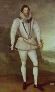 ロバート・デブルー、エセックス第二伯爵、c。 1596 作： Marcus Garret Gheeraerts the Younger