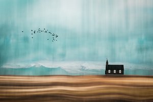 夢のような教会の風景 作： 