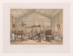 ラツィバ王子への訪問と血の誓いの儀式 La cérémonie du serment du sang (Fatidrah), entre le Prince Ratsiba et Mr. ポーリング (オブジェクトのタイトル) フランソワ P.L. の旅 花粉からマダガスカルへ（連載タイトル） F.P.L. 花粉 R.s. l. 動物相 d. マダガスカル (s 作： Marcus Jacob Goedkind