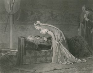 リアとコーデリア、リア王 作： Marcus Stone