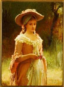 オリビア、1880 作： Marcus Stone