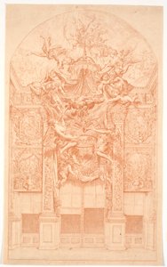 王冠と玉座の空を身に着けている精霊の装飾案 作： Marcus Tuscher