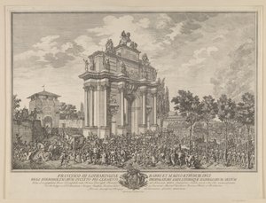 1739年フィレンツェの入り口でのフランツ・シュテファンの名誉のスポーツ 作： Marcus Tuscher