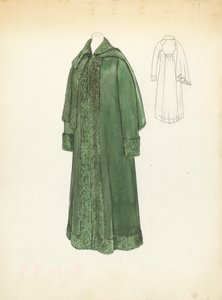 女性用コート、19351942年。 作： Margaret Concha