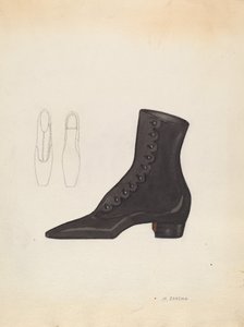 女性用の靴、1937年頃。 作： Margaret Concha