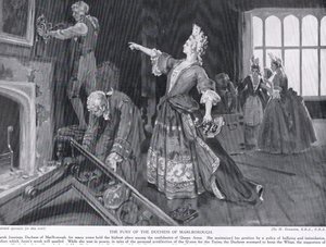 マールボロ公爵夫人の怒り 1910年頃（リトグラフ）