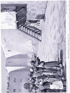 西暦1850年のバブの処刑（リトグラフ） 作： マーガレット・ドヴァストン