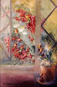 The Dancers」（ボードに水彩） 作： Margaret E. Bayliss