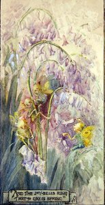 The Joy Bells Ring（ボードに水彩画） 作： Margaret E. Bayliss