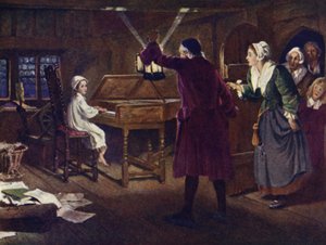 子ヘンデル 作： Margaret Isabel Dicksee