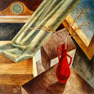 インテリア」 1938年頃 （テンペラ、リネン、ボード） 作： Margaret M. Warrington