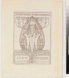 蔵書票のデザイン 作： Margaret MacDonald Mackintosh