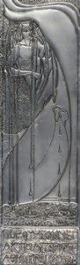 Repousseホワイトメタルプラーク、1893年（メタル） 作： Margaret Macdonald