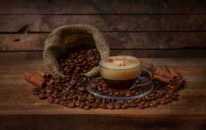素朴なコーヒーの静物画
