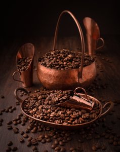 素朴な銅色のコーヒー