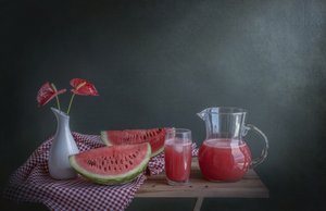 スイカの爽やかドリンク 作： Margareth Perfoncio
