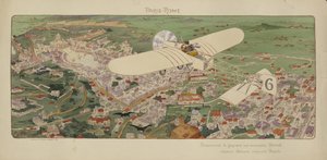 パリ・ローマ間の航空レースで優勝し、ローマに到着したボーモンのブレリオ単葉機 作： Marguerite (fl.1909 14) Montaut