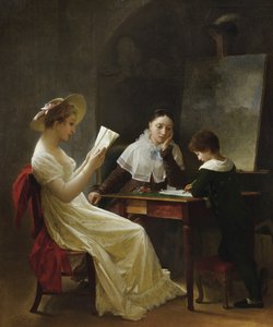 若いスケッチャー、1820年頃