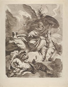 フランクリンの天才、1778年。 作： Marguerite Gerard