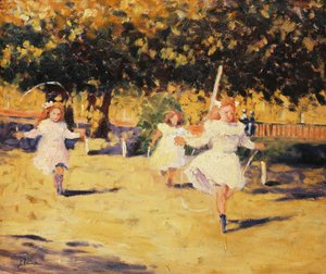 女の子の縄跳び 作： Marguerite Rousseau