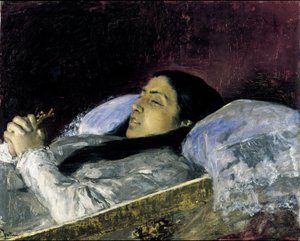 彼女の死の床にいるミス・デル・カスティージョ