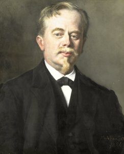 アウグストゥス・アレベの肖像 (1838-1927) 作： Maria Alexandrina Reuss (prinses van Saxen Weimar Eisenbach)