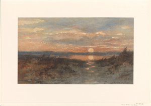 夕日のある風景 作： Maria Bilders van Bosse