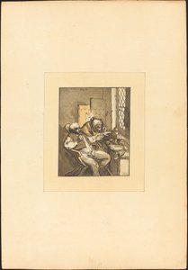 村の外科医 作： Maria Catharina Prestel after Adriaen van Ostade