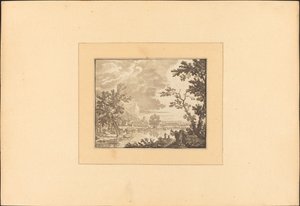 川と町のある風景 作： Maria Catharina Prestel after Jan van Huysum