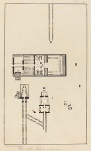 カルナック宮殿の平面図 作： Maria Denman after John Flaxman